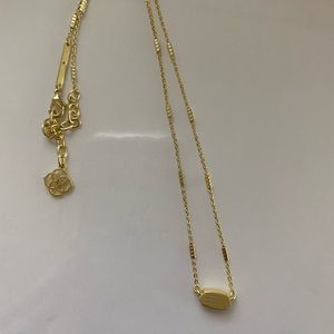 Kendra Scott gold fern necklace